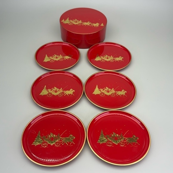 Vintage Otagiri Japan Laquerware
Coaster Set - Picture 1 of 8